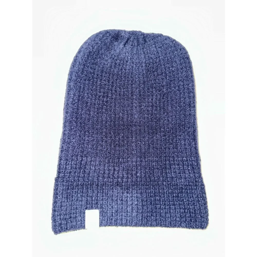 OFFLINE Navy Blue Waffle Knit Beanie Hat